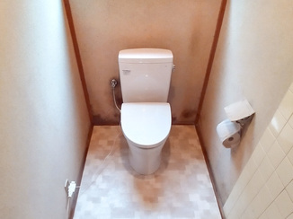 トイレリフォーム 床を補強した安心して使えるトイレ